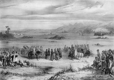 Troca de prisioneiros pelo Bispo de Argel, 1841 de Coppin